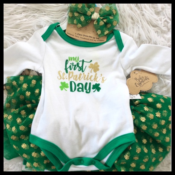 NWT My 1st St Patrick’s Day Dress Me Up Set - Picture 3 of 5